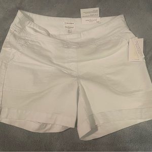 New  pull on white shorts.  10P